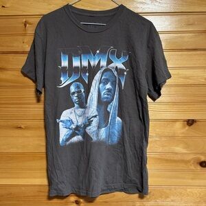 DMX Rapper Hip Hop Artist Men's Black Graphic T-Shirt Medium